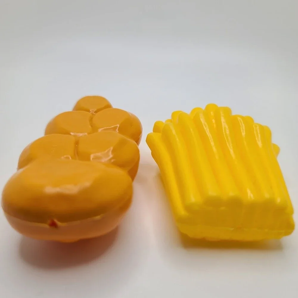 Pretend Play Food Summer Picnic Waffles Fries Mix Lot of 7 Pieces